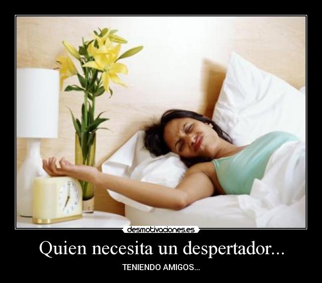 Quien necesita un despertador... - TENIENDO AMIGOS...