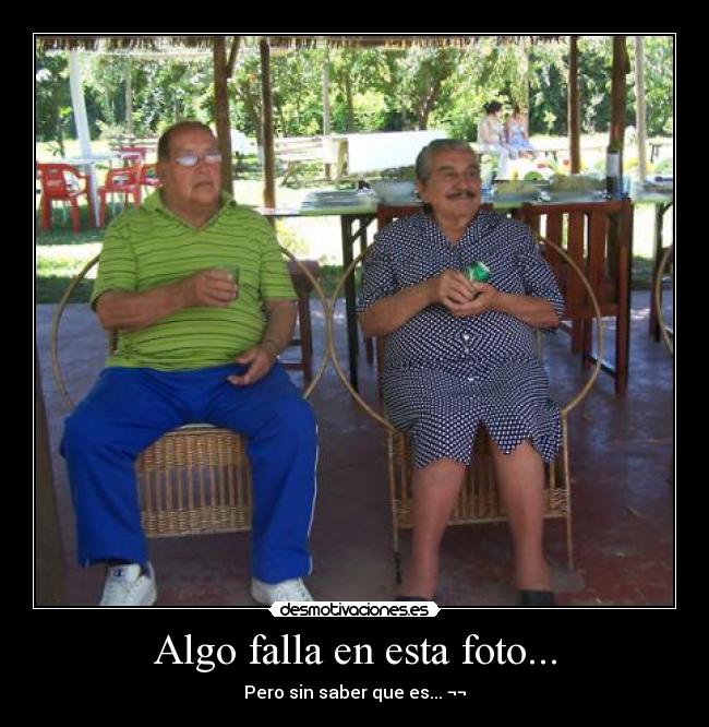 Algo falla en esta foto... - Pero sin saber que es... ¬¬