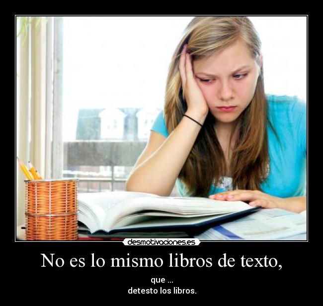 No es lo mismo libros de texto, - 