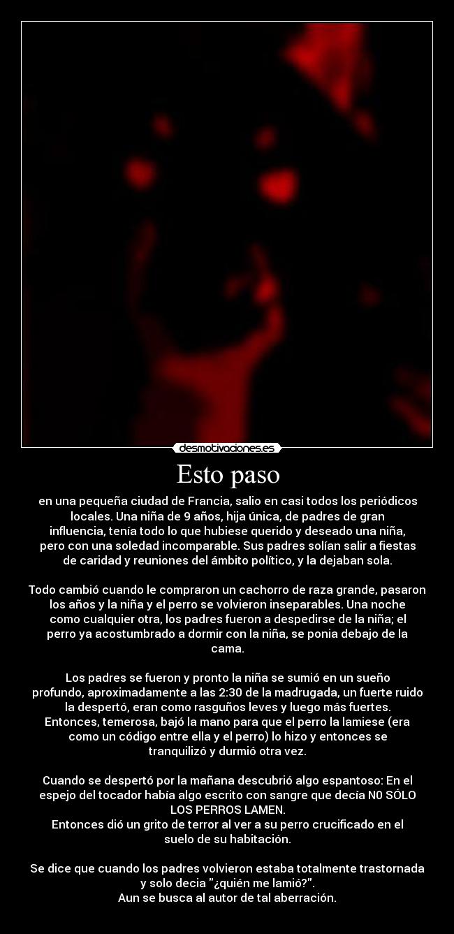 Esto paso -