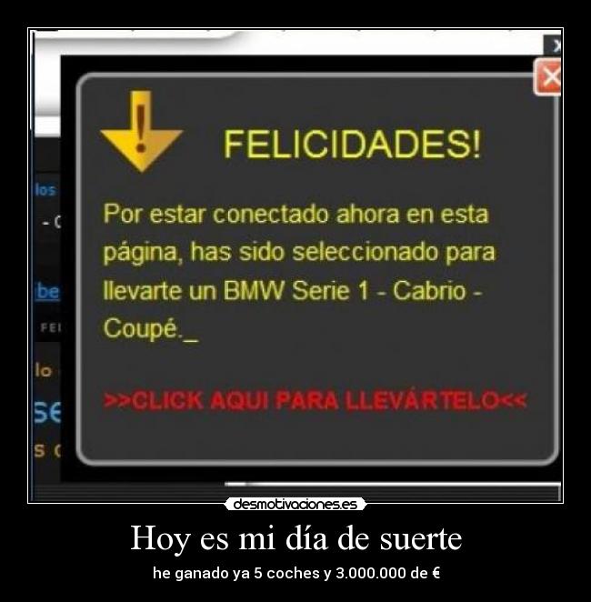 Hoy es mi día de suerte -
