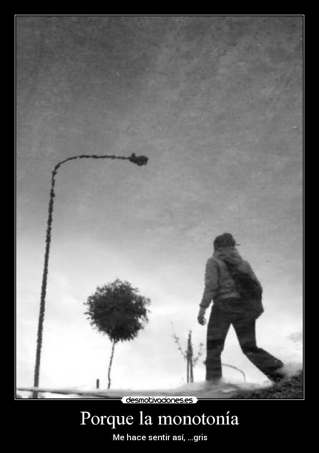 Porque la monotonía - 