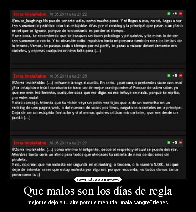 carteles dias regla muncho malos desmotivaciones