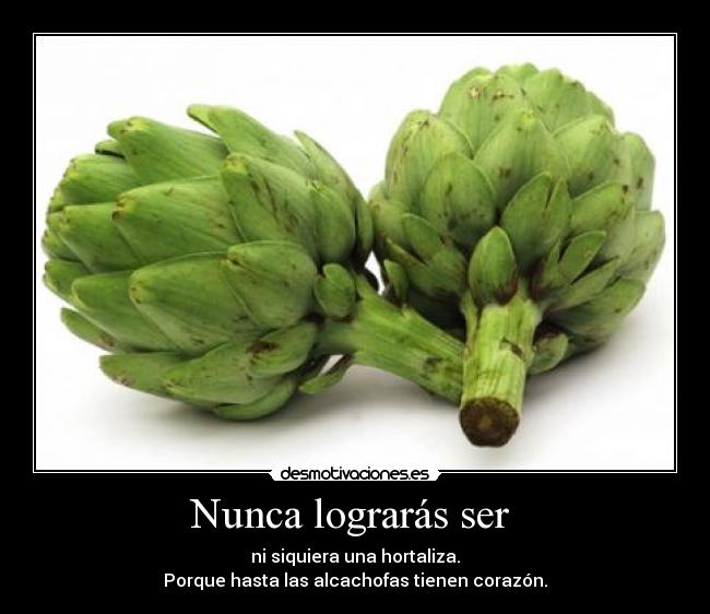 Nunca lograrás ser  - 