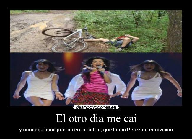 El otro dia me caí -