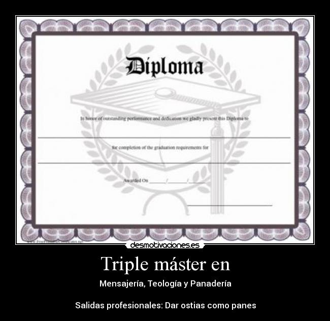 Triple máster en - 