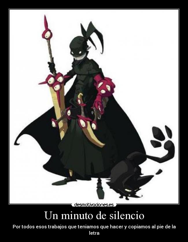 Un minuto de silencio -