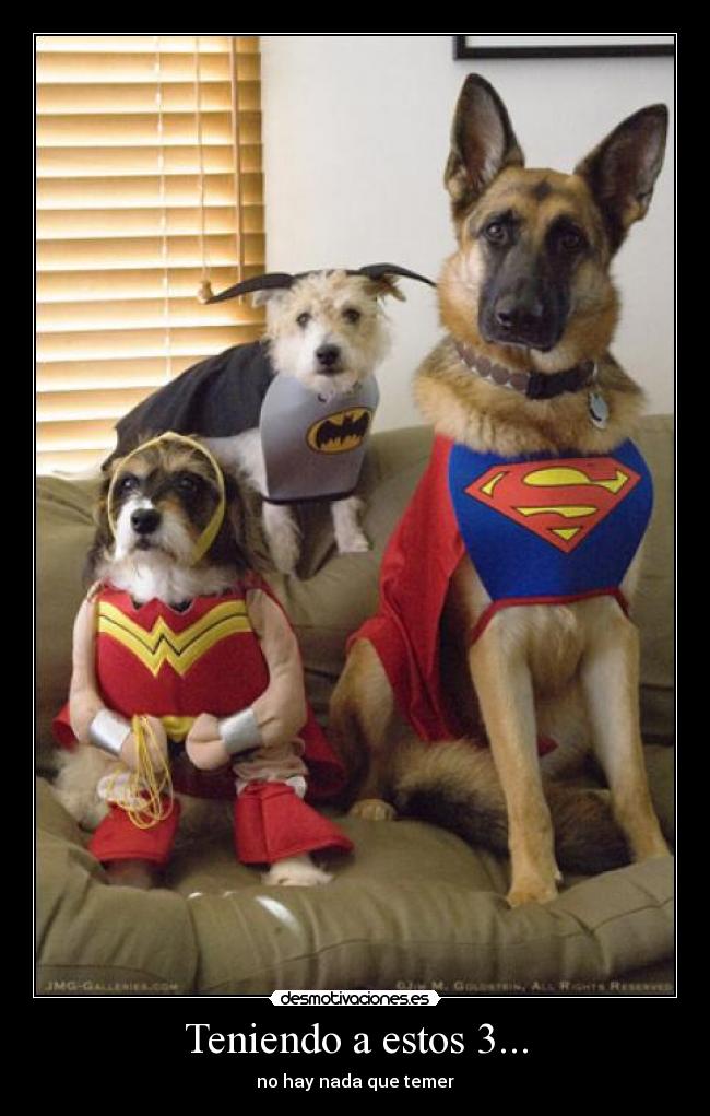 Teniendo a estos 3... - no hay nada que temer