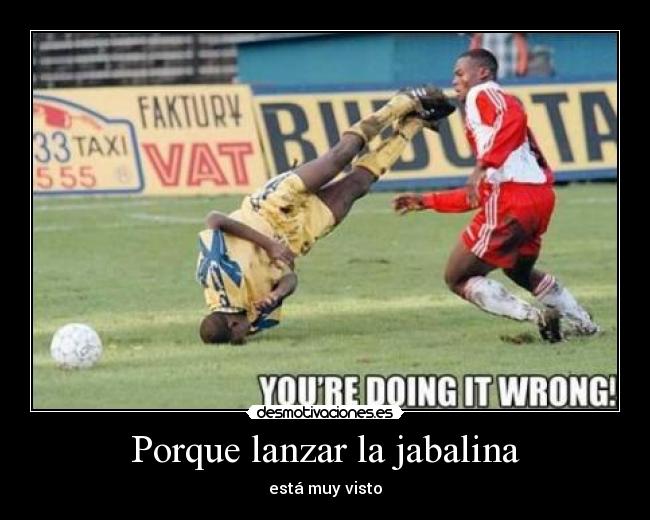 carteles jabalina desmotivaciones