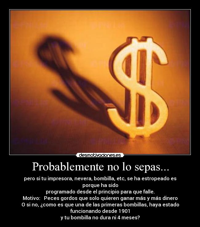 Probablemente no lo sepas... -