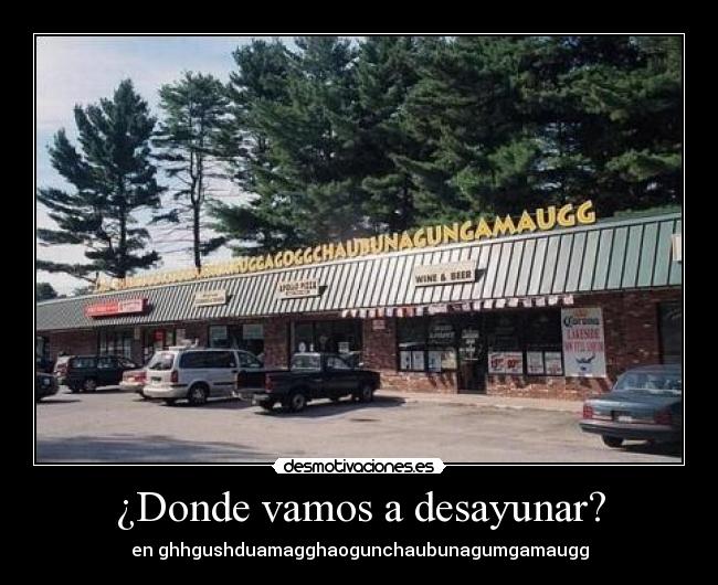¿Donde vamos a desayunar? -