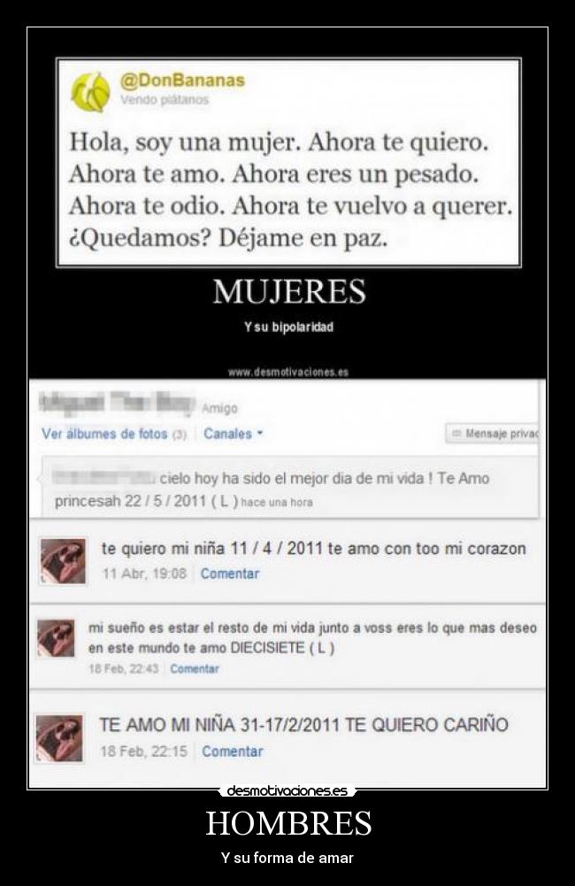 HOMBRES - Y su forma de amar