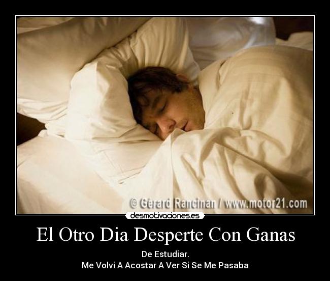El Otro Dia Desperte Con Ganas -