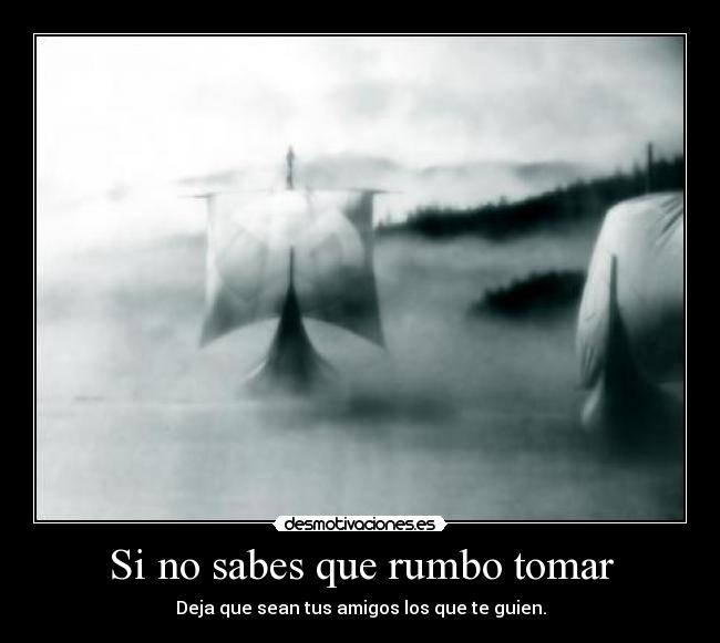 Si no sabes que rumbo tomar -