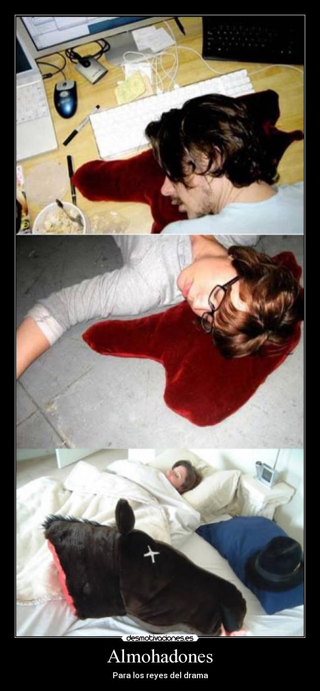 carteles almohadones drama ferminelfiero desmotivaciones