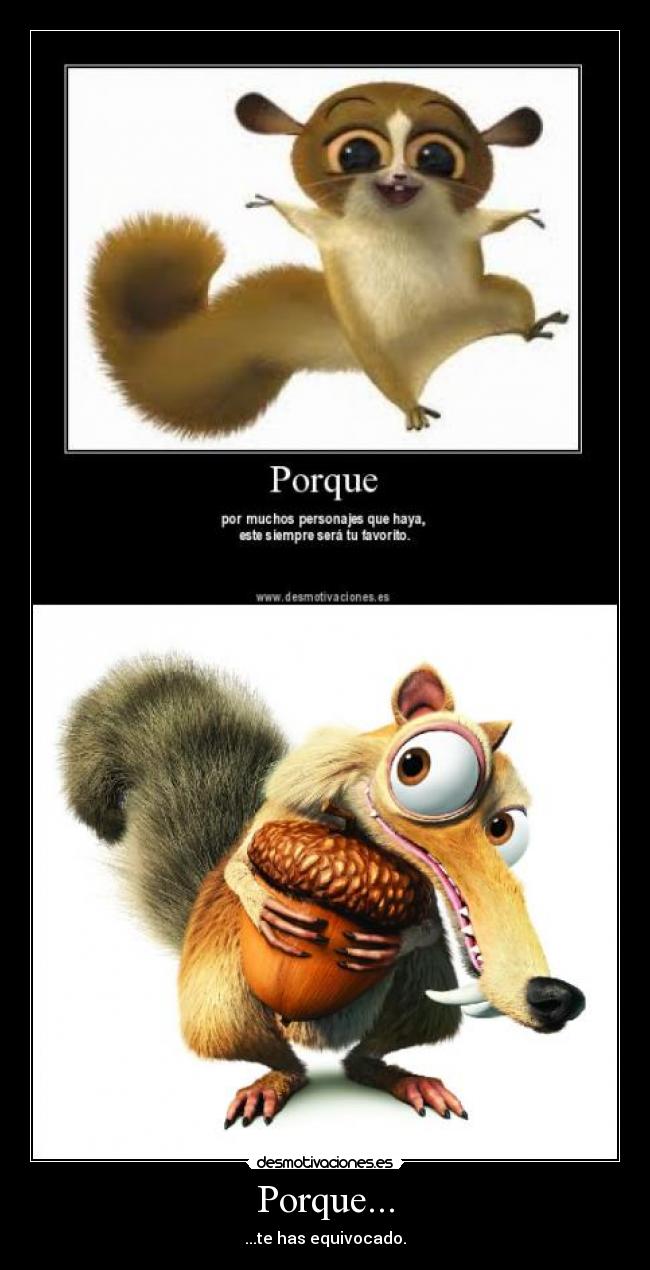 Porque... -