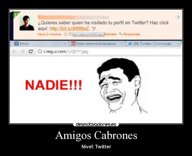Amigos Cabrones - Nivel: Twitter