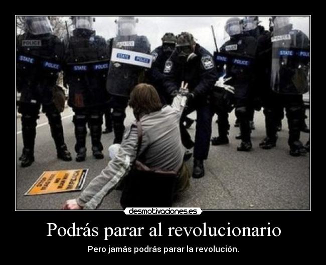 Podrás parar al revolucionario -