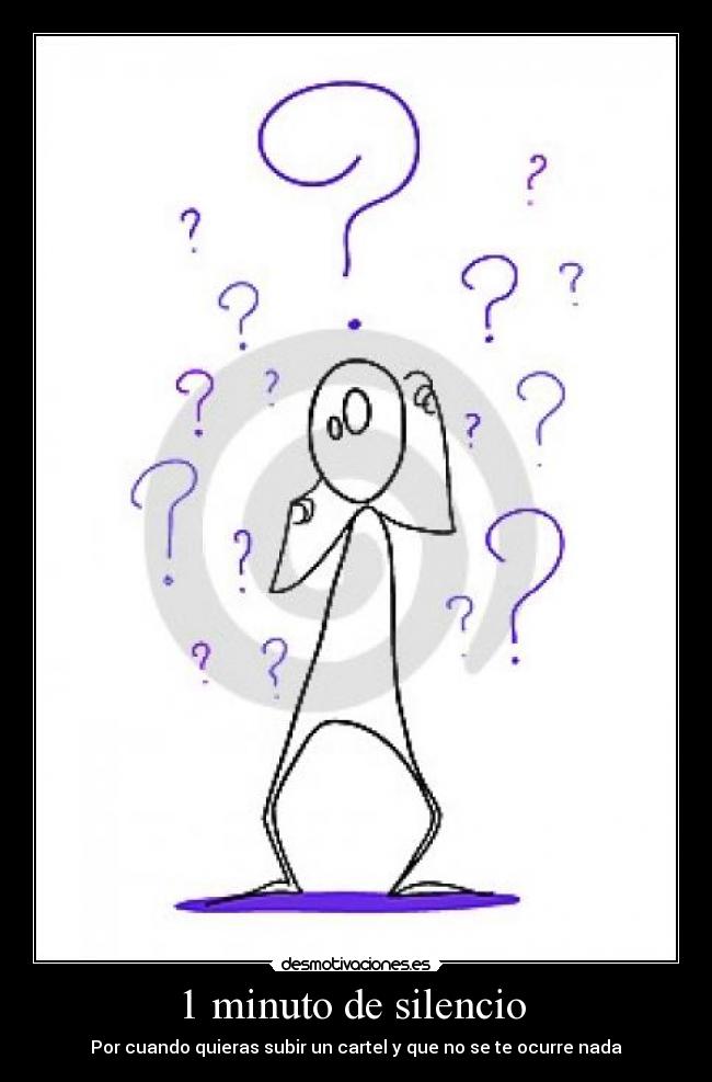 1 minuto de silencio -