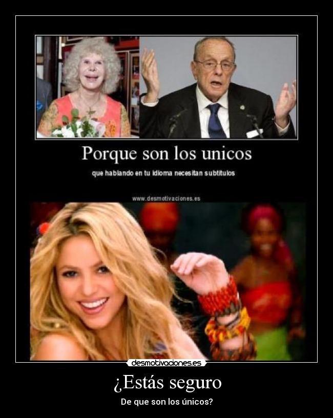 carteles shakira subtitulos idioma desmotivaciones