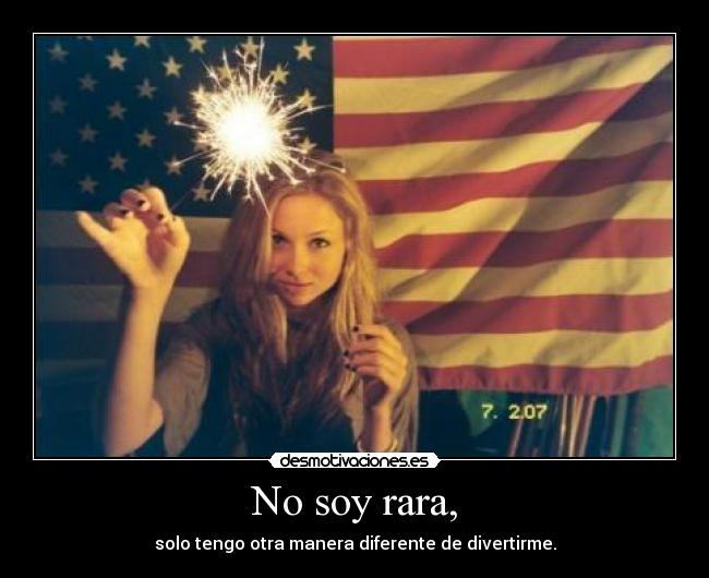 No soy rara, - 