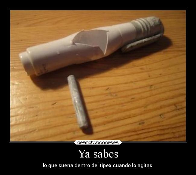 Ya sabes - lo que suena dentro del típex cuando lo agitas 