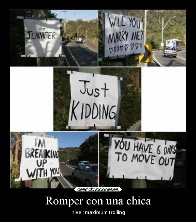 Romper con una chica -