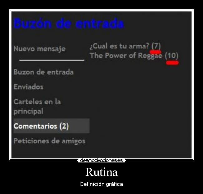 Rutina - Definición gráfica