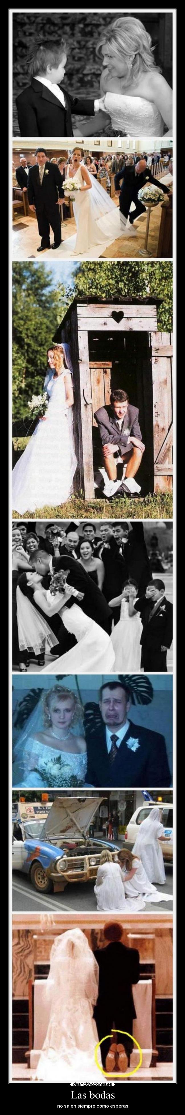 Las bodas - no salen siempre como esperas