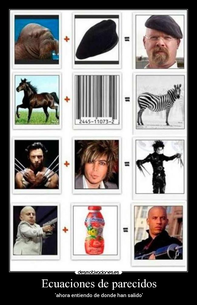 Ecuaciones de parecidos - 