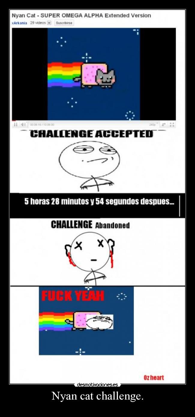 Nyan cat challenge. - 