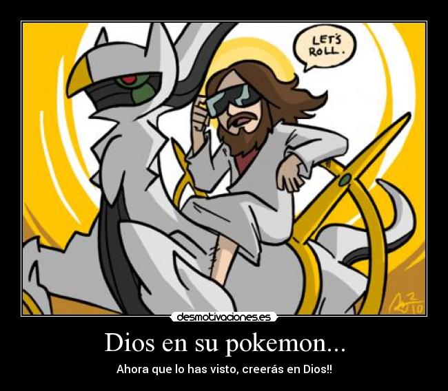Dios en su pokemon... - 
