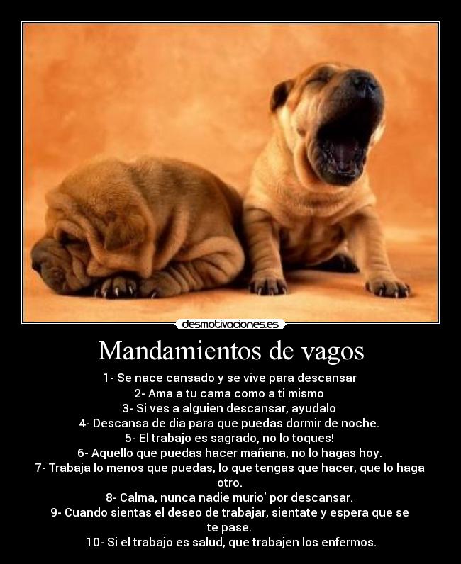 Mandamientos de vagos -