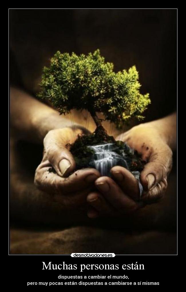 Muchas personas están - 