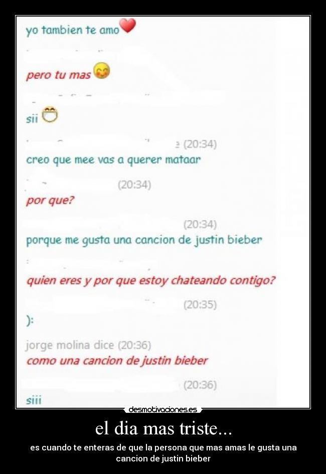 el dia mas triste... -