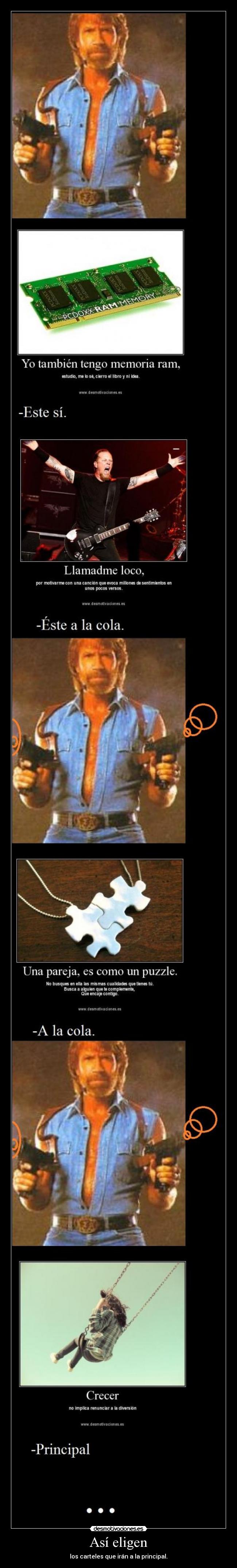 carteles carteles que iran principal chuck norris desmotivaciones