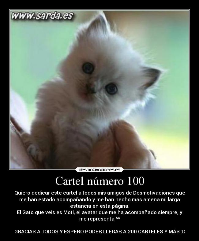 Cartel número 100 -