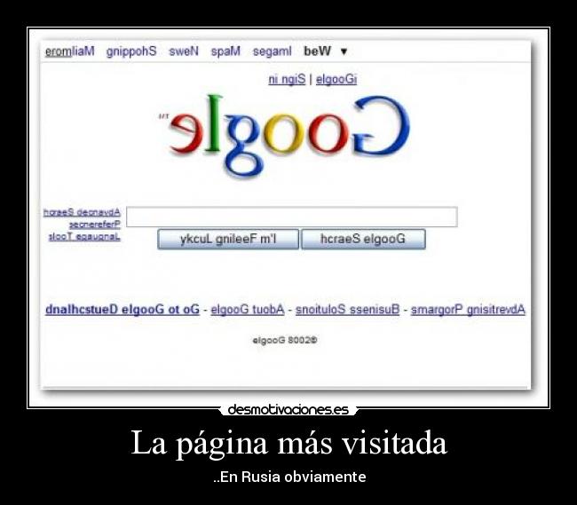 La página más visitada - 