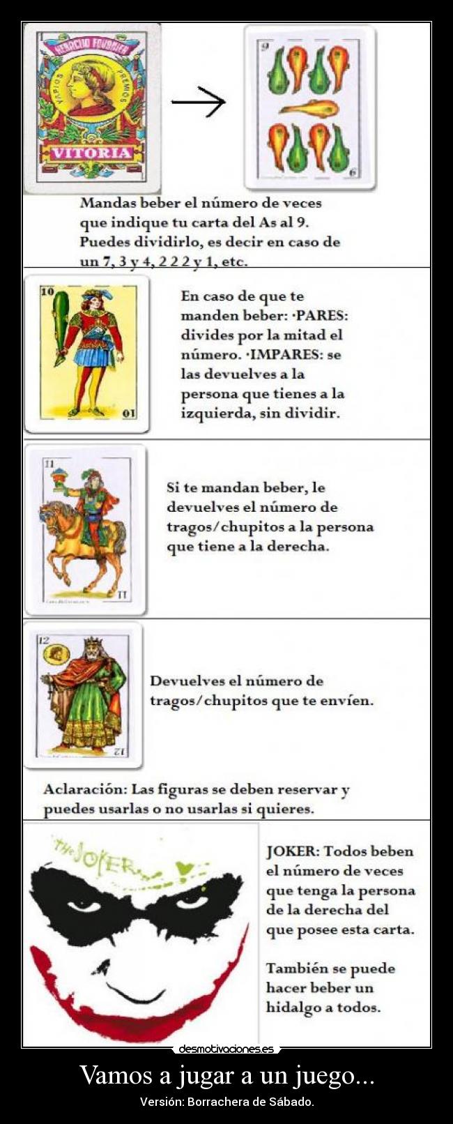 Vamos a jugar a un juego... - Versión: Borrachera de Sábado.