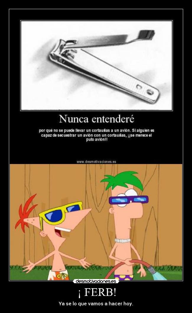 ¡ FERB! - Ya se lo que vamos a hacer hoy.