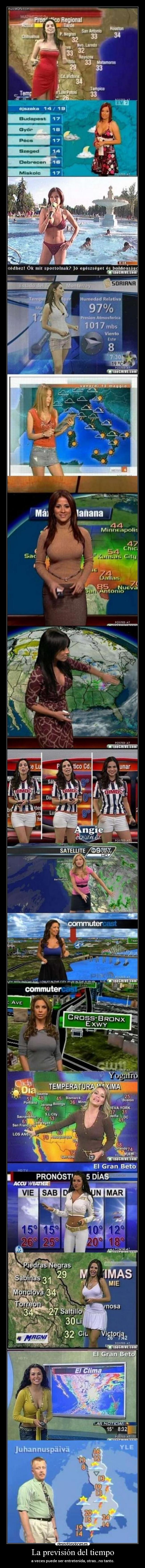 La previsión del tiempo -