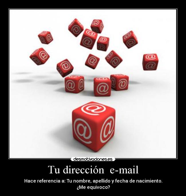 carteles direccion e-mail desmotivaciones