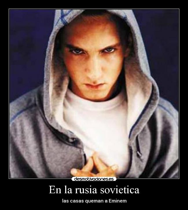 En la rusia sovietica - las casas queman a Eminem