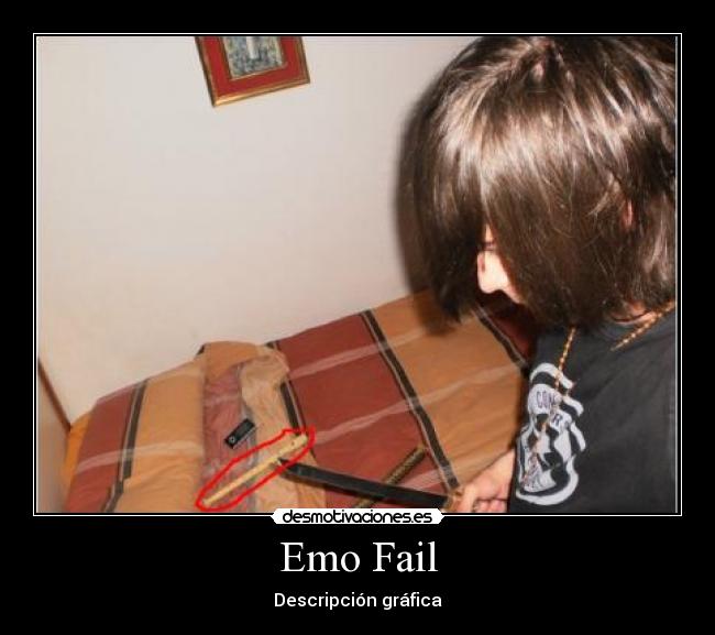 carteles fail emo desmotivaciones