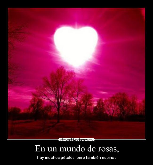 En un mundo de rosas, -