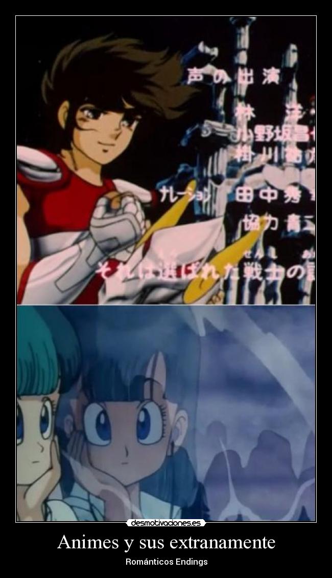 Animes y sus extranamente - Románticos Endings