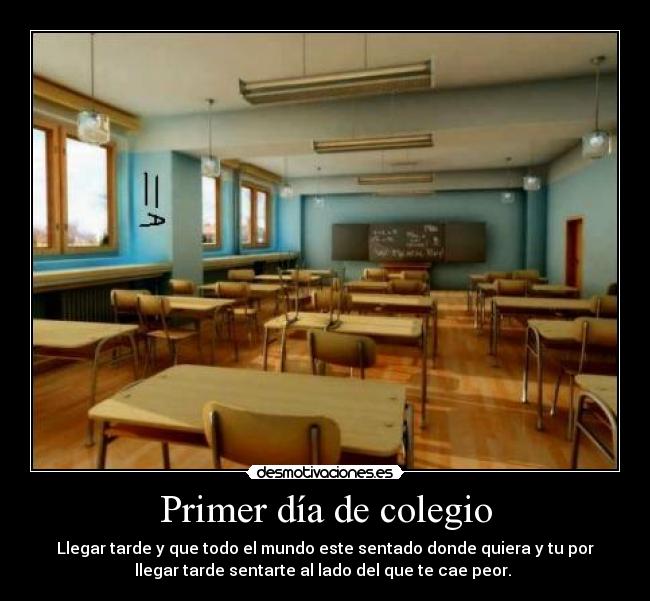 Primer día de colegio -