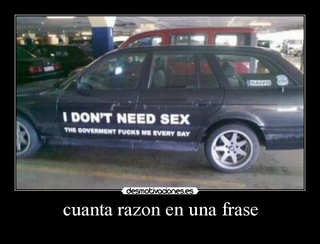 cuanta razon en una frase - 