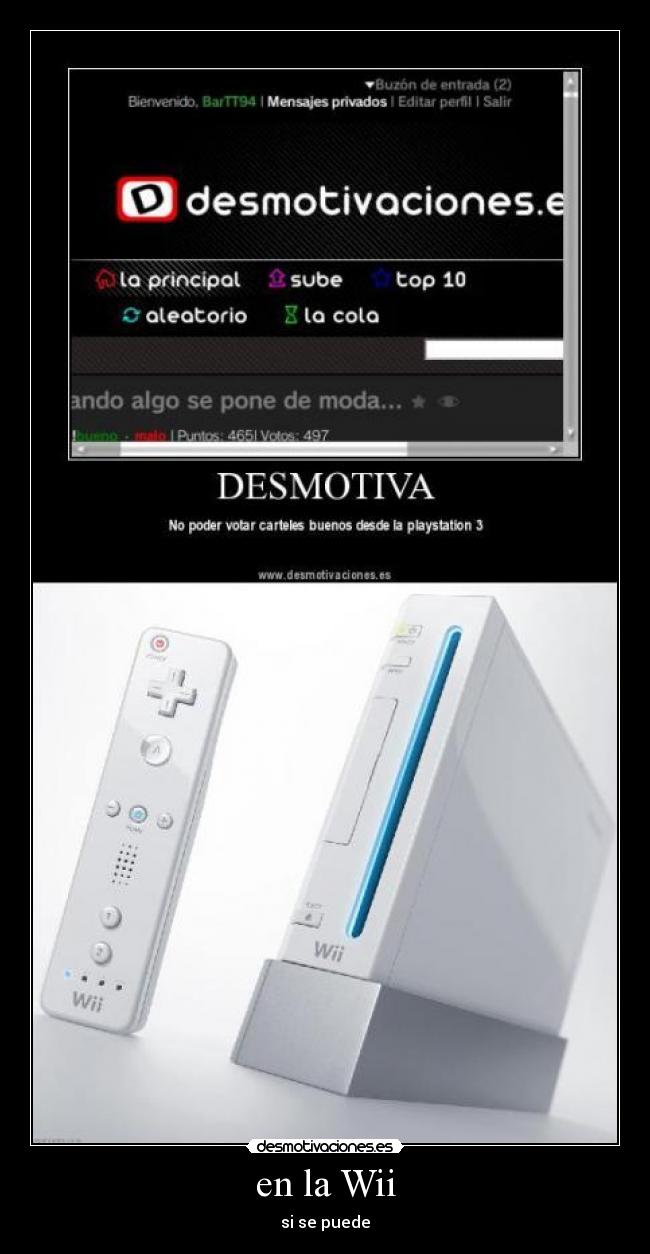 en la Wii -