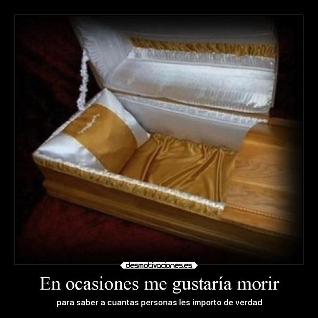 En ocasiones me gustaría morir - 